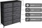 Sorbus Dresser with 10 Drawers - Storage Unit Organizer Chest for Clothes - Bedroom, Room, Nursery, & Closet - Steel Frame, Wood Top & Handles, and Easy Pull Fabric Bins